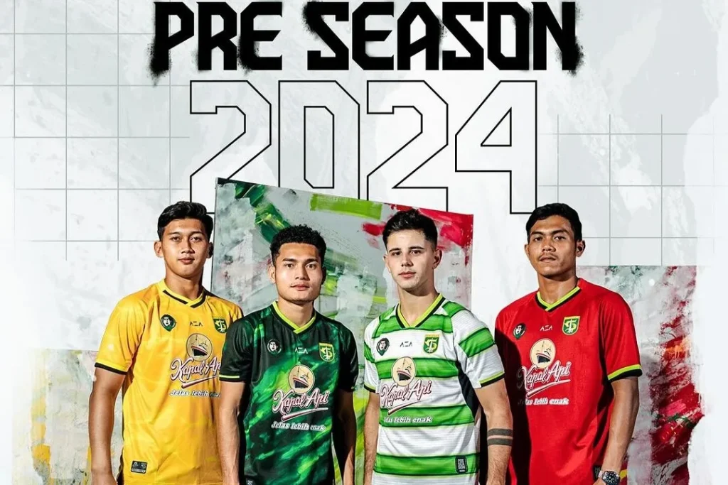 Gelar Latihan Perdana, Bukti Persebaya Serius Menatap Liga 1 Foto : Persebaya meluncurkan jersey pramusim Liga 1 2024/2025 (c) Instagram Persebaya