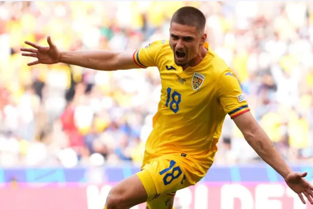 Euro 2024 : Statistik, Hasil Pertandingan Dan Top Skorer Matchday 1 Foto : Razvan Marin menjadi menyumbang gol kemenangan Rumania atas Ukraina di Euro 2024 (c)uefa.com