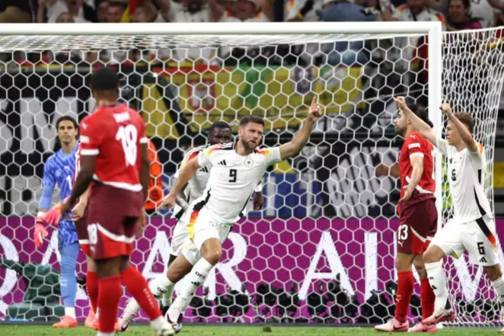 Euro 2024 : Statistik, Hasil Pertandingan Dan Top Skorer Matchday 3 Foto : Gol Niclas Fullkrug membawa Jerman menggagalkan kemenangan Swiss di Euro 2024 (c)uefa.com