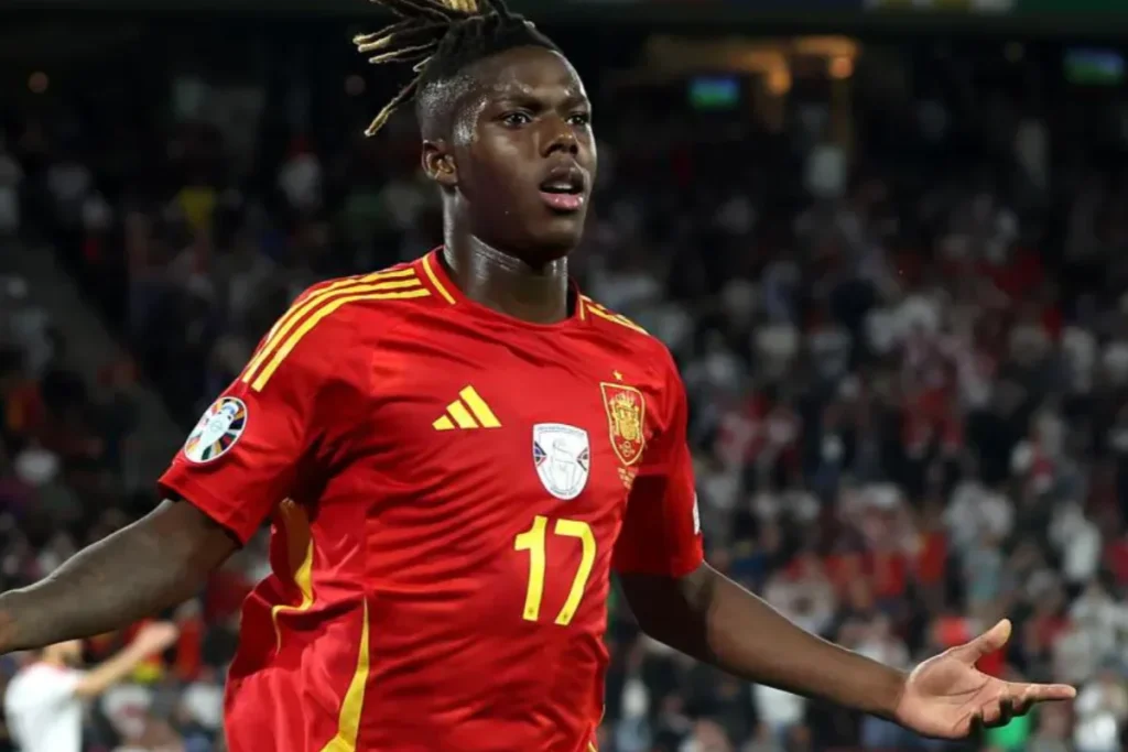 Euro 2024 : Spanyol Hentikan Ledakan Besar Georgia Foto : Nico Williams emosional menyambut gol perdananya untuk Spanyol di Euro 2024 (c)uefa.com