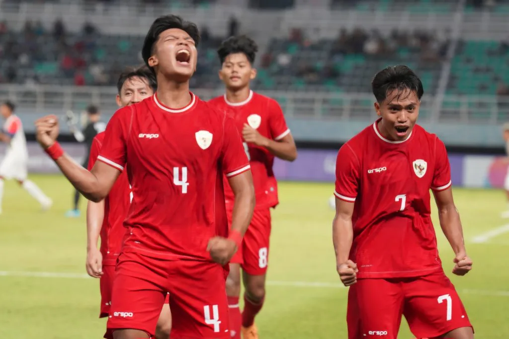 Gebuk Timor Leste, Indonesia Sempurna Ke Semifinal ASEAN Cup U-19 Foto : selebrasi gol pemain Indonesia U-19 usai mengalahkan Filipina (c)pssi.org