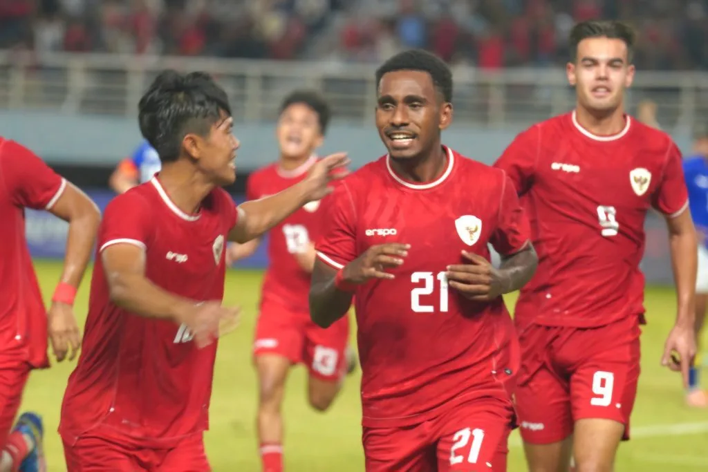 Indonesia Menatap Gelar Kedua ASEAN Cup U-19 Usai Kandaskan Malaysia Foto : selebrasi gol kemenangan Indonesia U-19 (c)pssi.org