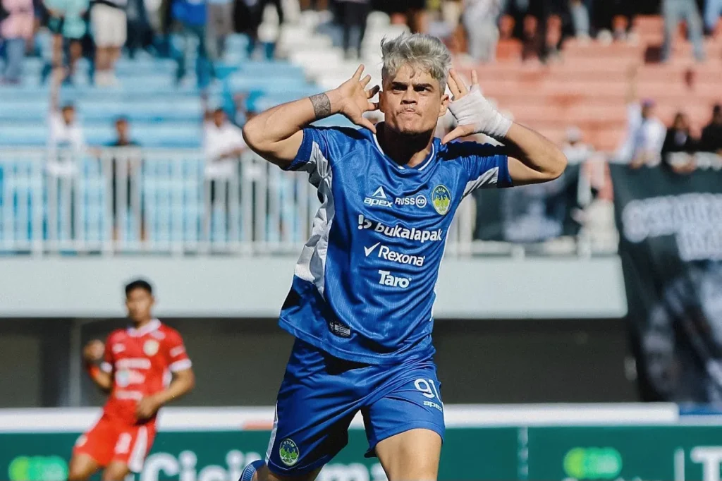 PSIM Borong Gelar Liga 2, Persipura Menang Play-Off Foto : selebrasi gol Rafael Rodrigues (c)XPSIMJOGJA