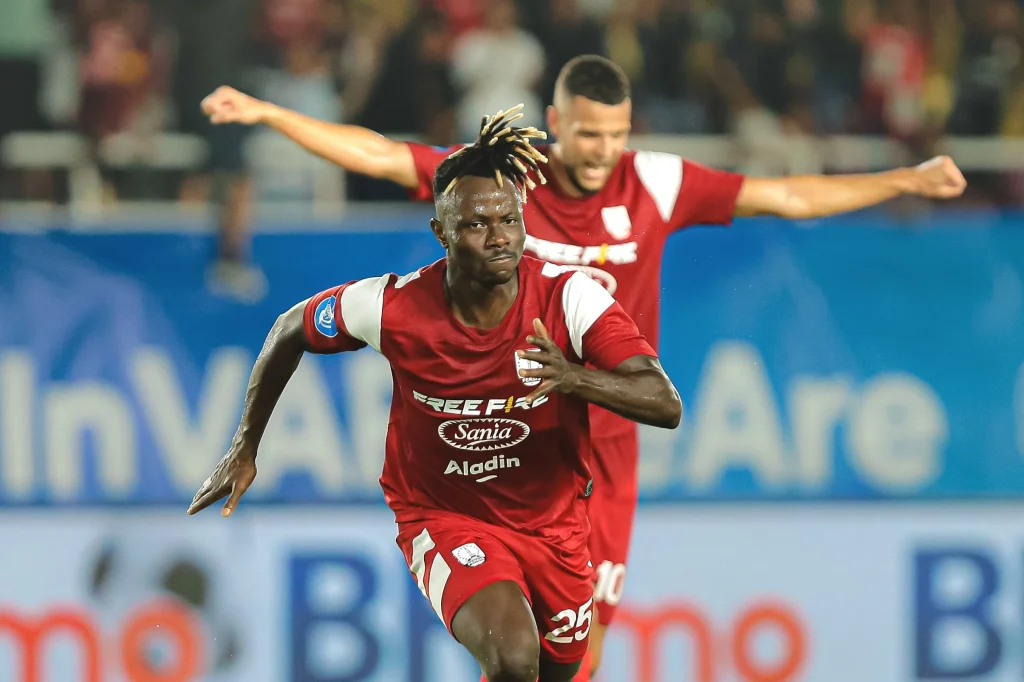Tanpa Pelatih, Persis Justru Pungkasi Tren Buruk Di Liga 1 Foto : Moussa Sidibe (c)Xpersisofficial