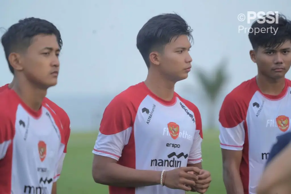 Timnas Mulai Bersiap ASEAN Cup Dengan 33 Pemain Foto : Arkhan Kaka dkk dalam latihan di Bali (c)pssi.org