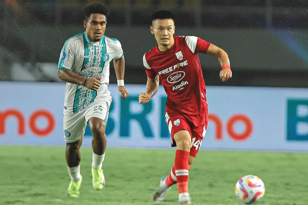 Persik Jaga Dominasi Derbi, Drama VAR Di Solo Foto : Sho Yamamoto berkontribusi penting untuk Persis Solo (c)Xpersisofficial