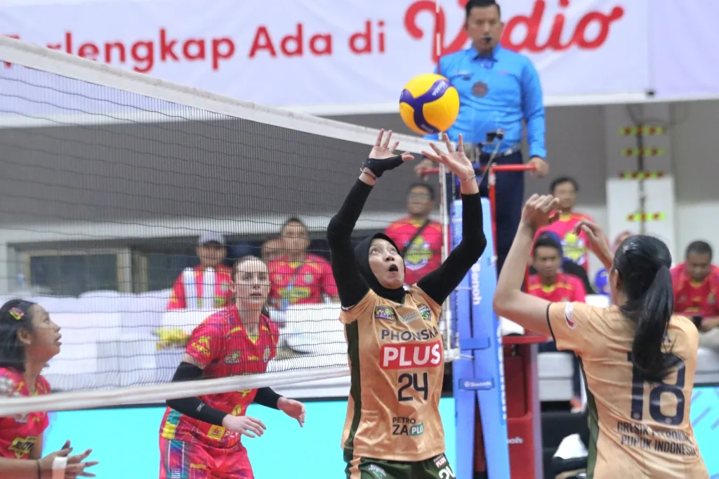 Popsivo Tak Terhadang Di Proliga, Electric Sapu Poin Foto : Jakarta Electric PLN memenangi duel kontra Gresik Petrokimia (c)media-proliga