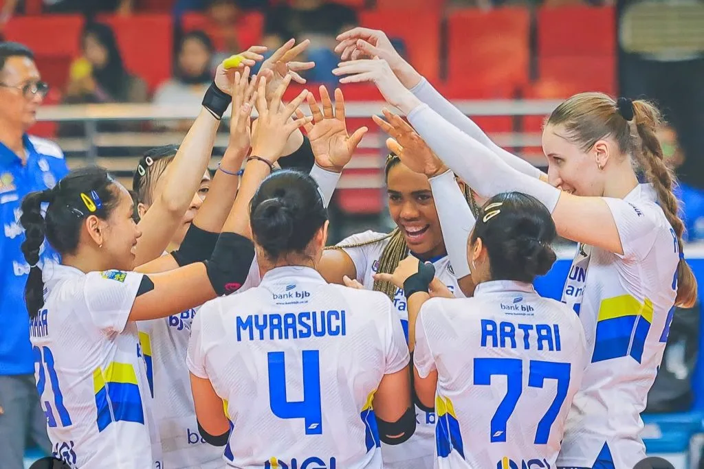 Hasil Proliga: Popsivo Tangguh, Bandung BJB Buka Kans Foto : Bandung BJB Tandamata berusaha konsisten memetik poin (c)instagram-bandungbjbtandamataofficial