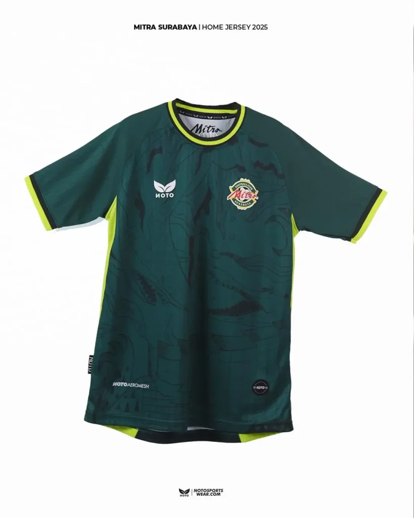 Noto Sportswear Rilis Jersey Mitra Surabaya Untuk Liga 4, Gandeng Kancata Sebagai Desainer Jersey Home Mitra Surabaya besutan Noto Sportswear. Foto: Noto