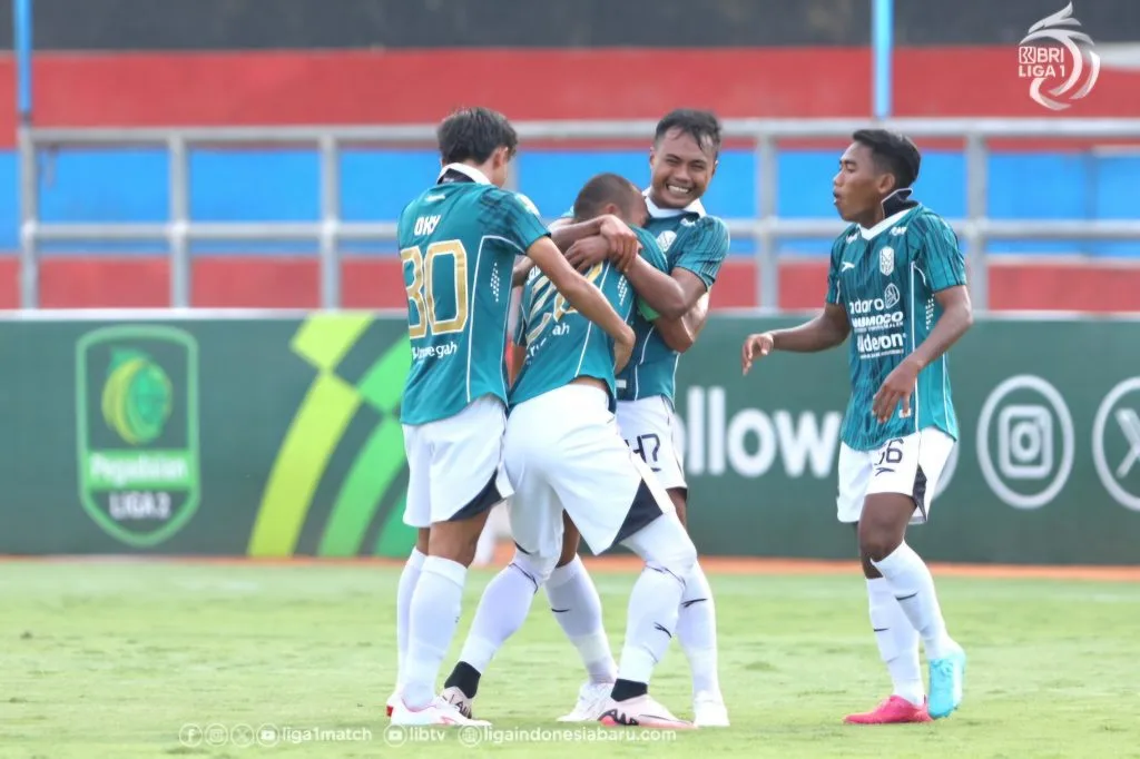 Review Play-Off Liga 2: Adhyaksa FC Bertahan, Poin Penutup Nusantara Foto : selebrasi gol pemain Nusantara United (c)ligaindonesiabaru.com