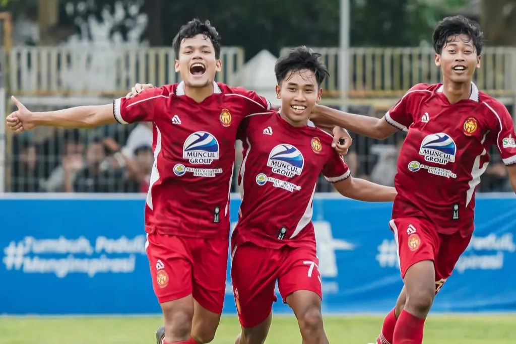 Review Liga Nusantara: Start Mulus Tornado, Play-Off Ketat Foto : selebrasi gol kemenangan Persiba Bantul (c)instagram-persibabantulofficial