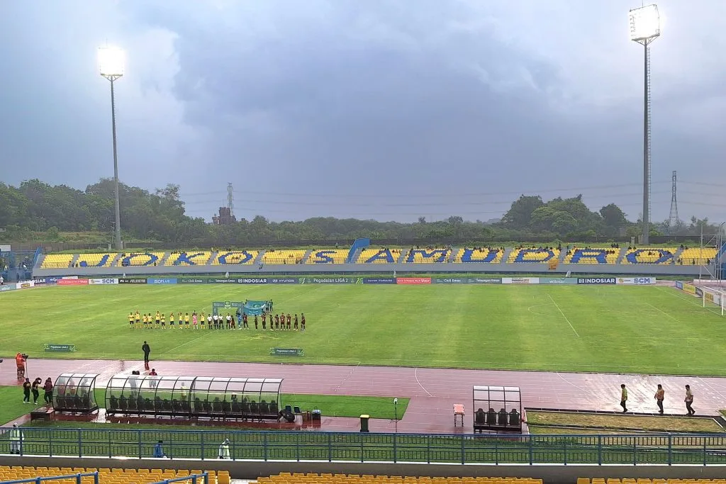 Presiden Prabowo Resmikan 17 Stadion Usai Renovasi Foto : Stadion Gelora Joko Samudro di Gresik juga masuk proyeksi renovasi PUPR (c)iansetiawan