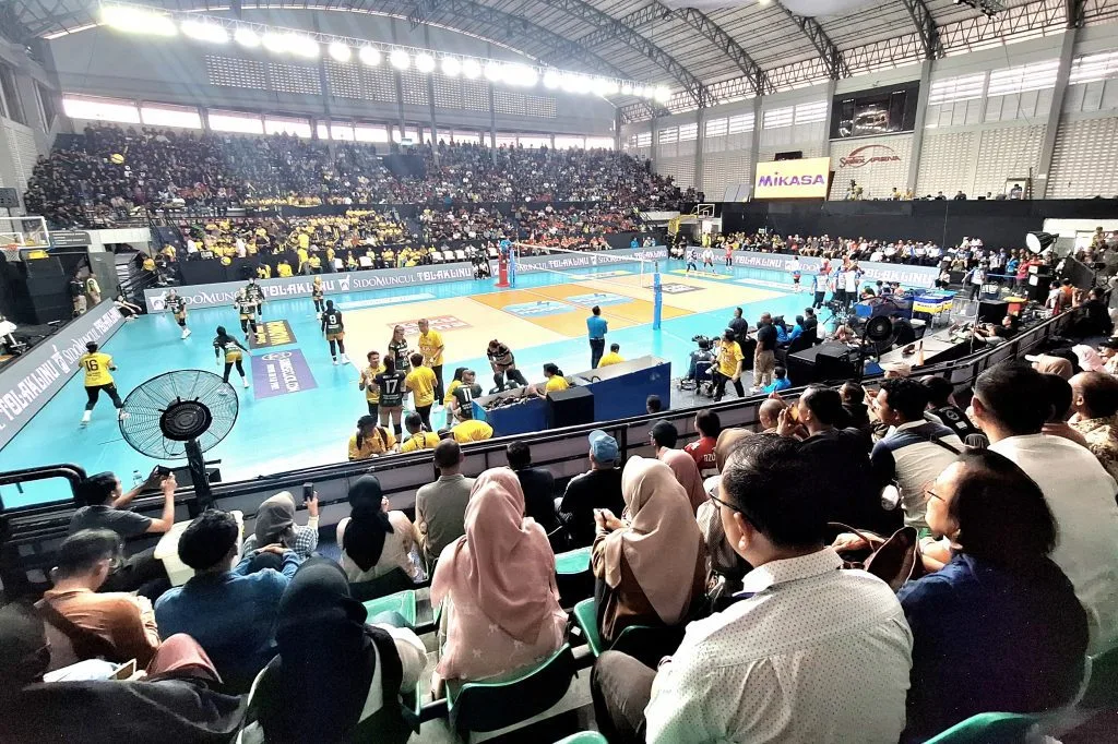 Megawati Magnet Proliga, Sritex Full Di Hari Ke-2 Foto : suasana di GOR Sritex Solo (c)iansetiawan