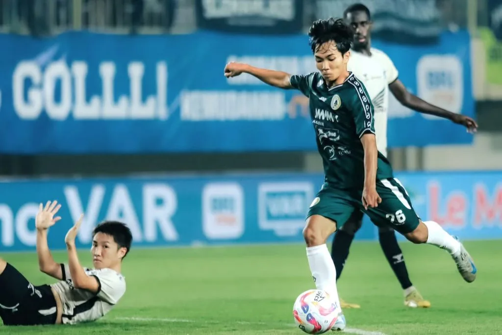 PSS Bayar Mahal Usai Menang Pertama Di Maguwoharjo Foto : Dominikus Dion menyumbang gol kemenangan (c)X-PSSleman