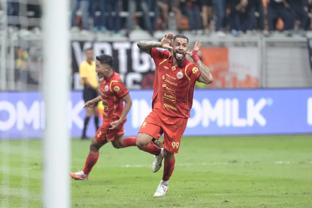 Review Pekan 22 Super League : Persib Menjauh Foto : selebrasi gol Emaxwell Souza antar Persija raih kemenangan (c)persija.id